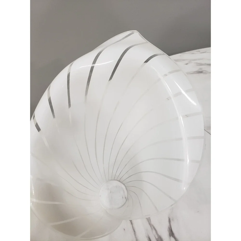REPLACEMENT SHADE - Vintage Calla Lily Six Shade Table Lamp White #4‎